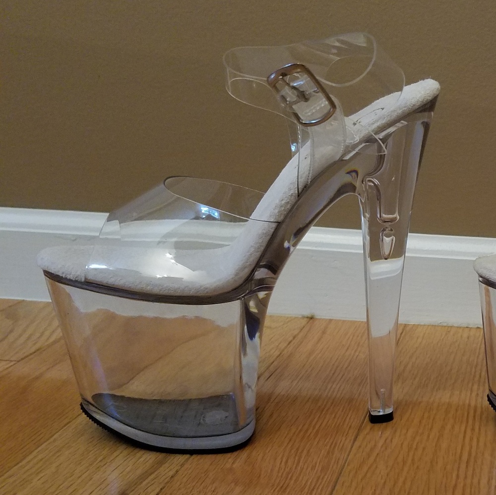 Clear Pleaser Heels